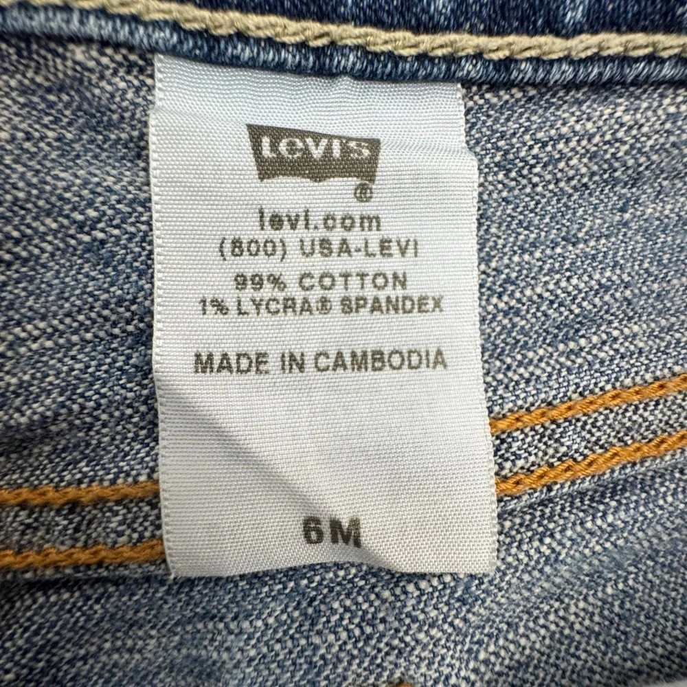 Vintage Levis‎ 515 Boot Cut Low Rise Women's Y2K Jeans Denim Blue Size 6M - Picture 3 of 12